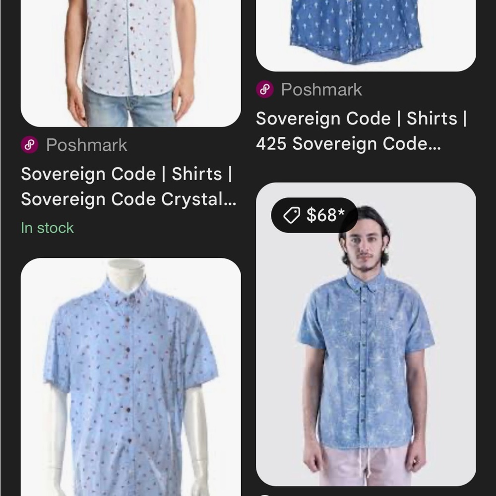 🌵 Sovereign Code Blue Patterned Cactus Shirt - Picture 4 of 4
